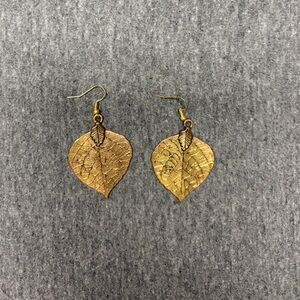 Gold Leaf Earrings
